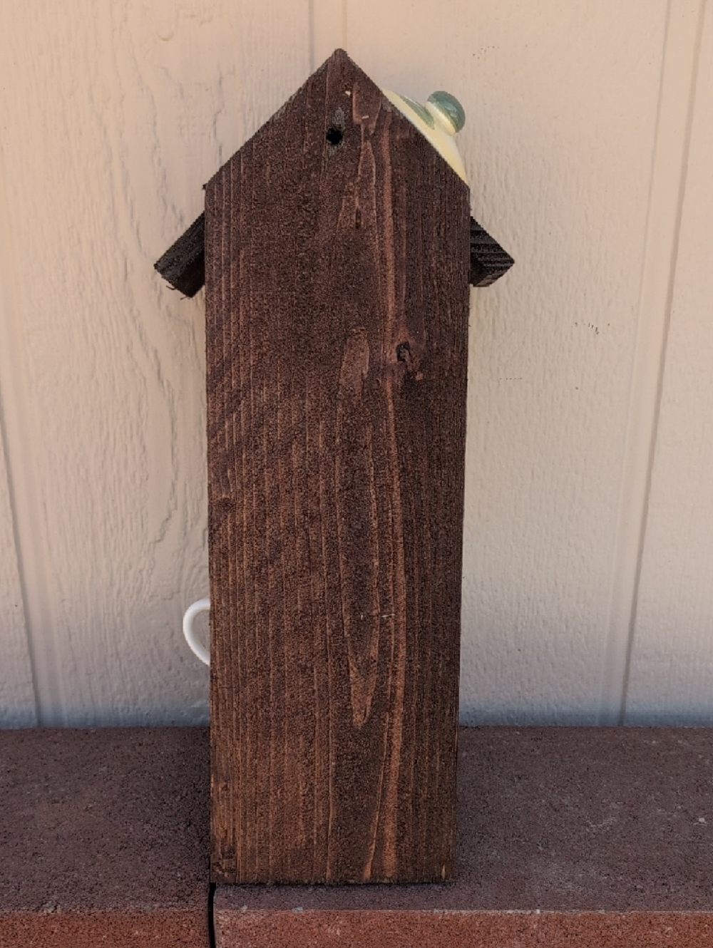 Rustic Wooden Handmade Teapot Bird Feeder Fruit And Flowers - Picture 8 of 16